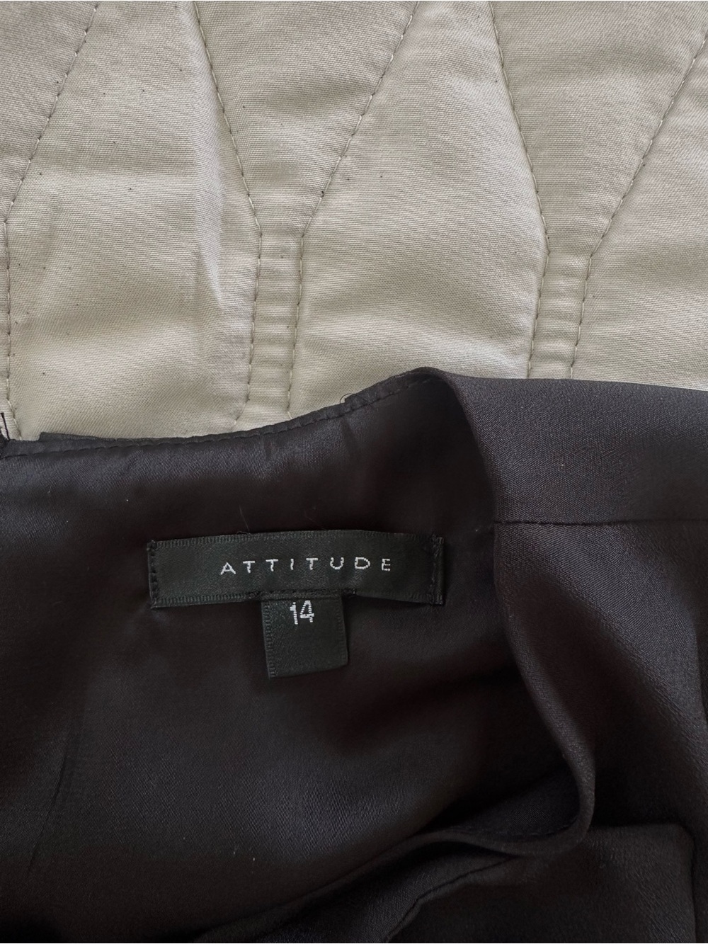 Vintage Attitude Mini Little Black Shift Dress Oversized Bow Chiffon Dark Chic - Picture 7 of 7